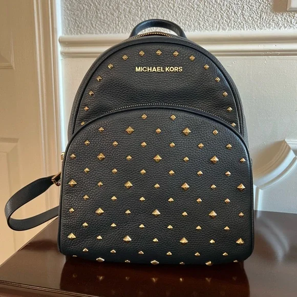 Michael Kors Abbey Leather Backpack - Picture 2 of 6